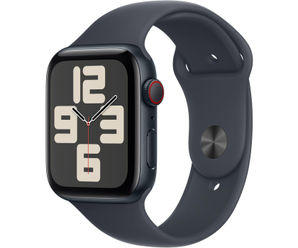 Smartwatch Apple Watch SE 2 44/Czarne Aluminum/Czarny Pasek Sportowy M/L LTE